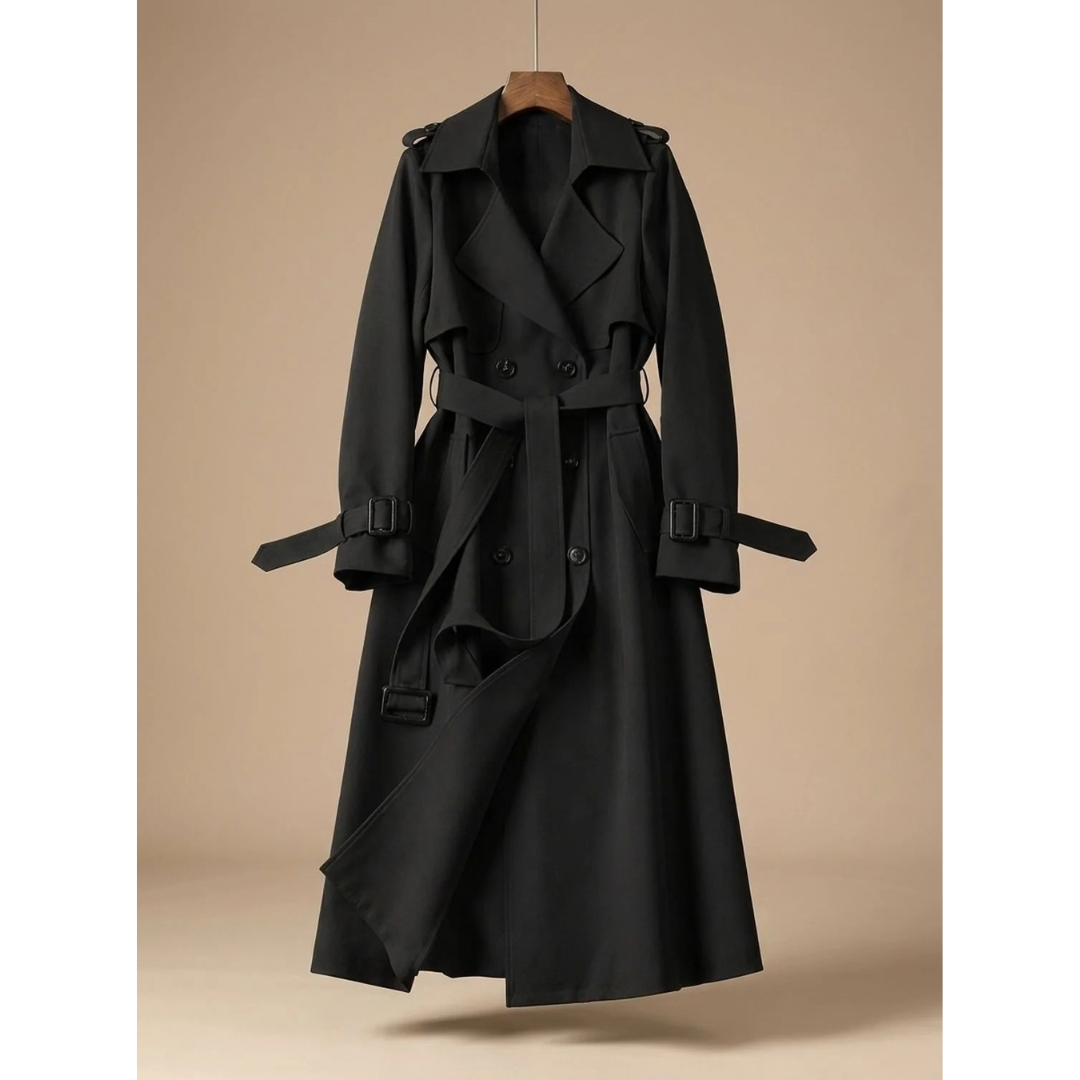 Hannelore | Damen Trench Coat mit Gürtel und weitem Schnitt