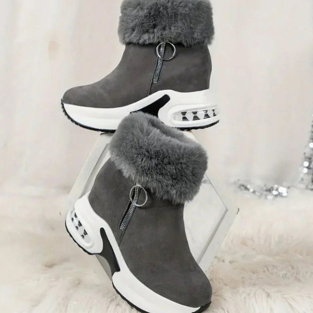 Helena | Damen Stiefel mit Winter Design und Plateau Sohle