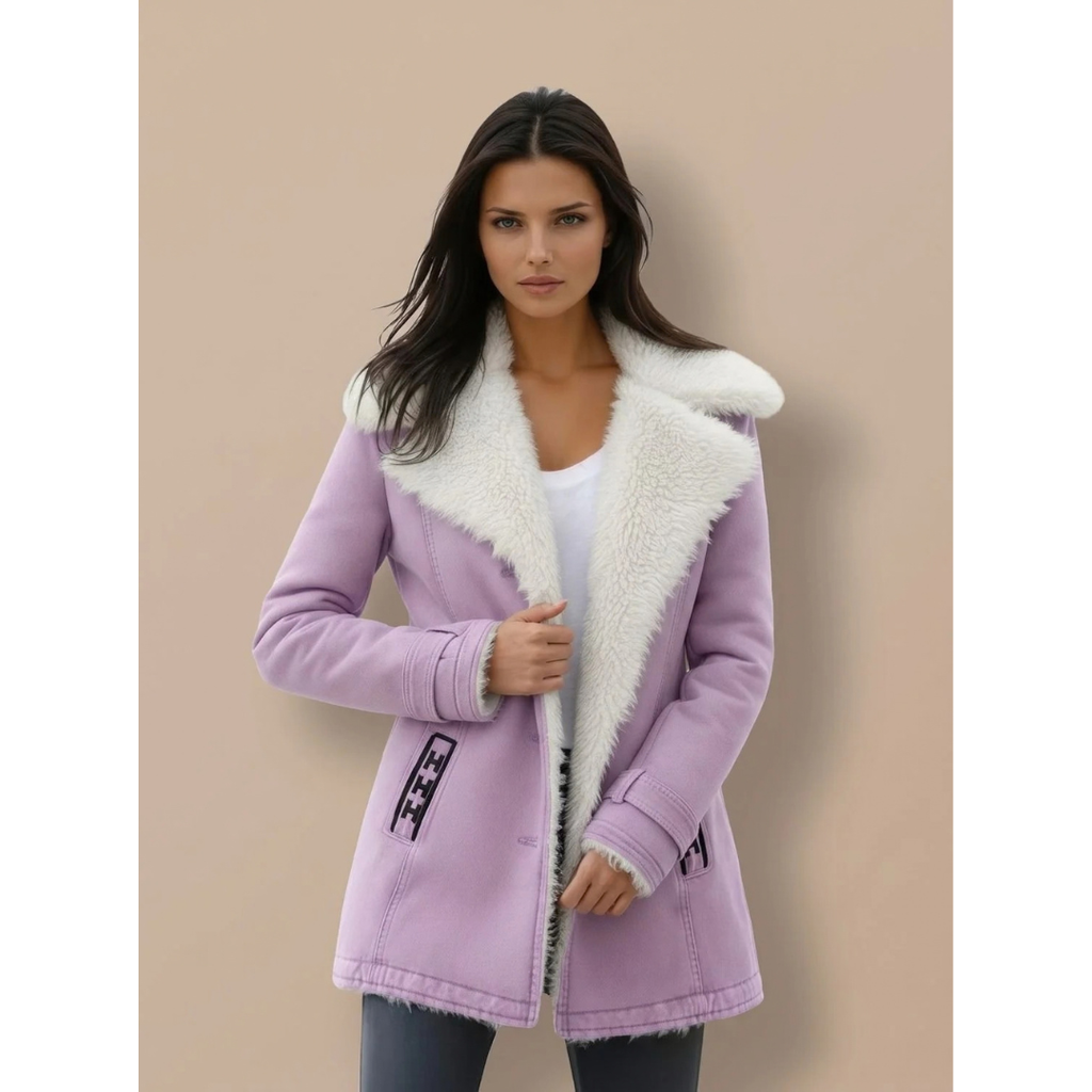 Henriette | Damen Winterjacke mit Kragen und langem Design