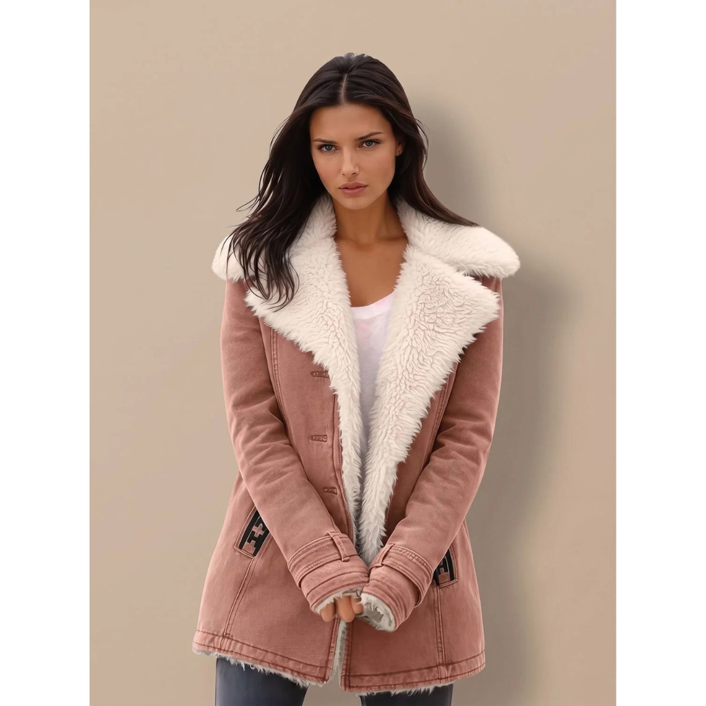 Henriette | Damen Winterjacke mit Kragen und langem Design