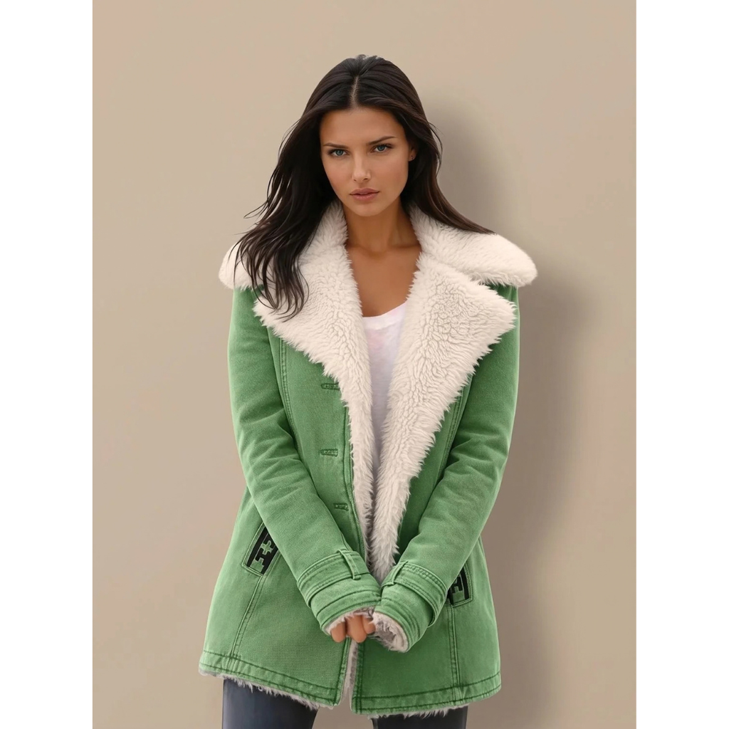Henriette | Damen Winterjacke mit Kragen und langem Design