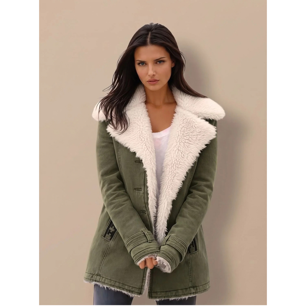 Henriette | Damen Winterjacke mit Kragen und langem Design