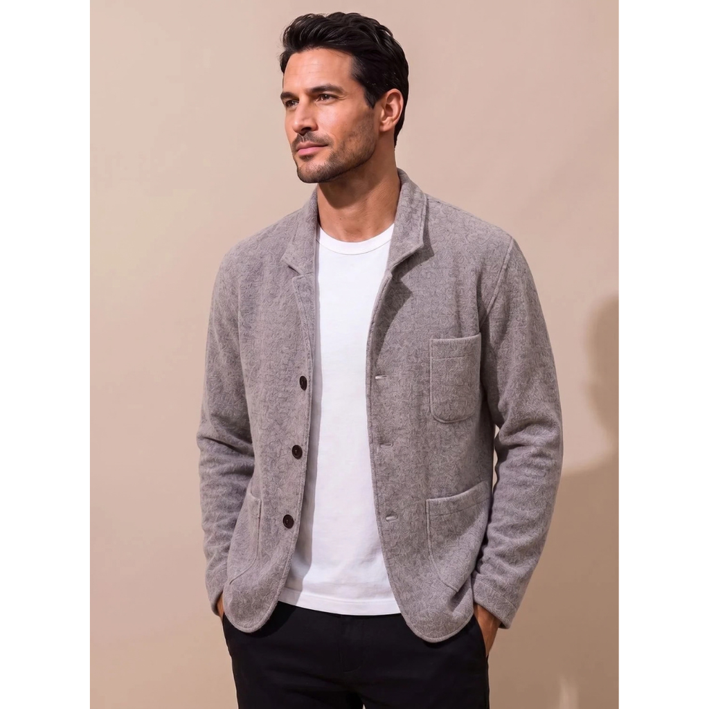 Hugo | Herren Strickjacke mit Knöpfen und Kragen