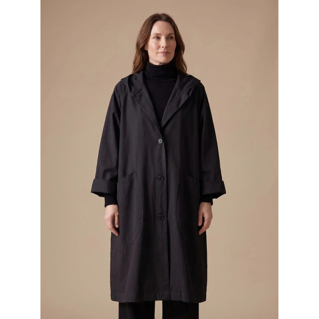 Kornelia | Damen Winterjacke mit Kapuze und Oversize Design