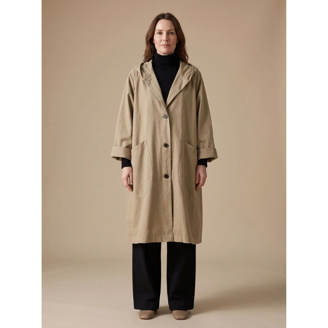 Kornelia | Damen Winterjacke mit Kapuze und Oversize Design
