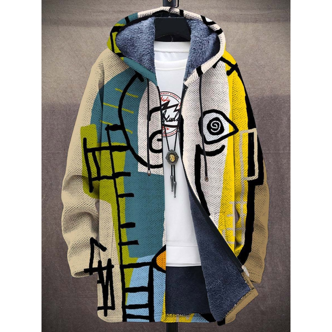 Leni | Damen Hoodie mit Reißverschluss und Print