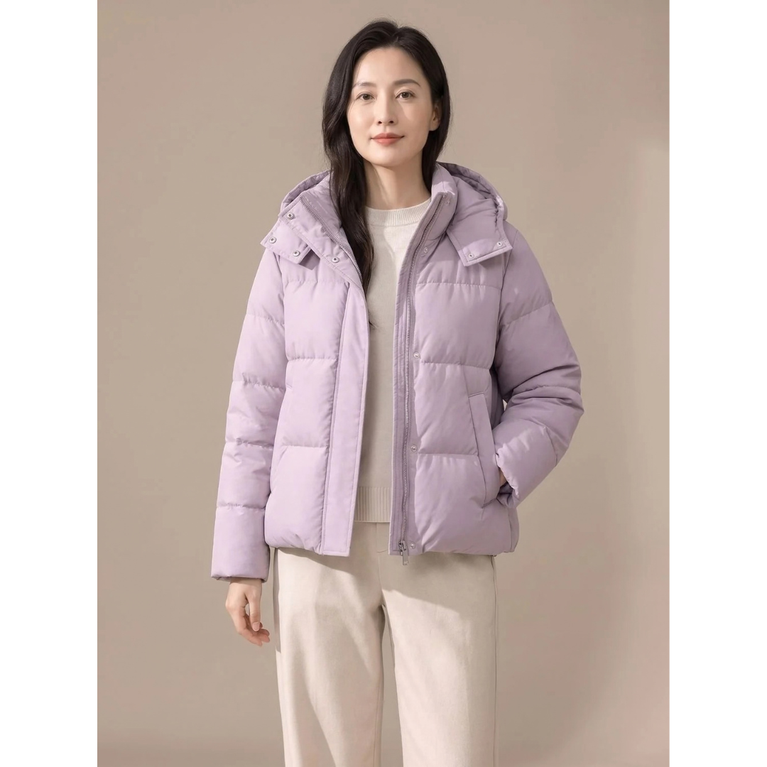 Liselotte | Damen Puffer Winterjacke mit Kapuze und Taschen