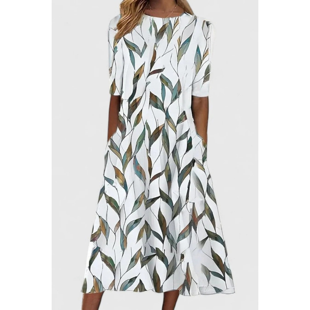 Margot | Damen Abendkleid mit Blumenmuster