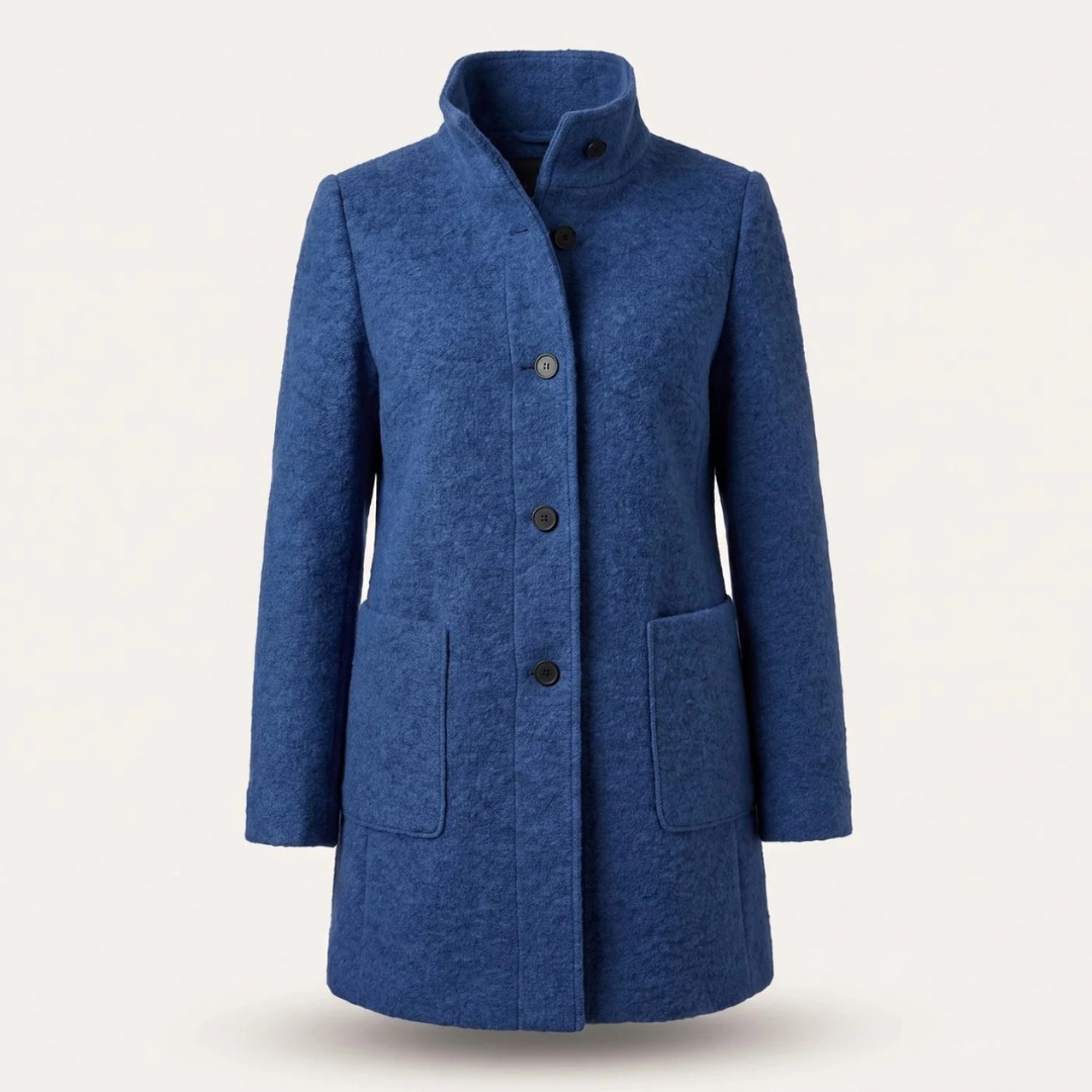 Marietta | Damen Winter jacke mit Stehkragen und langem Design