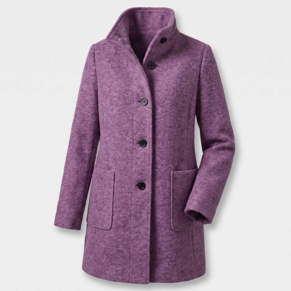 Marietta | Damen Winter jacke mit Stehkragen und langem Design