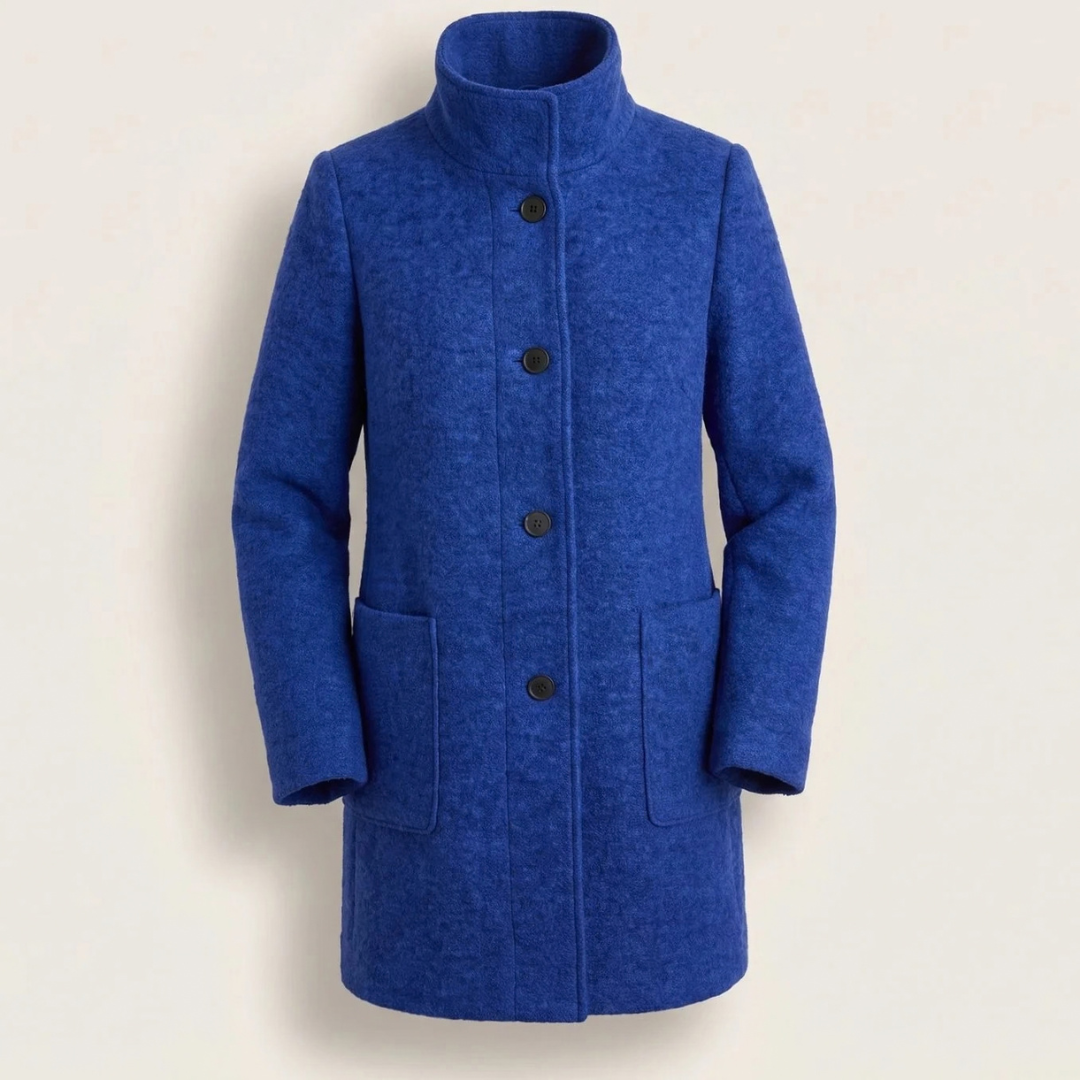 Marietta | Damen Winter jacke mit Stehkragen und langem Design