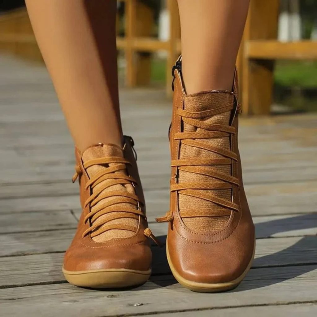 Marissa | Damen Orthopädische Stiefeletten mit Reißverschluss und Freizeit Design