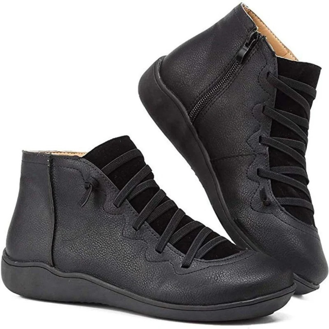 Marissa | Damen Orthopädische Stiefeletten mit Reißverschluss und Freizeit Design