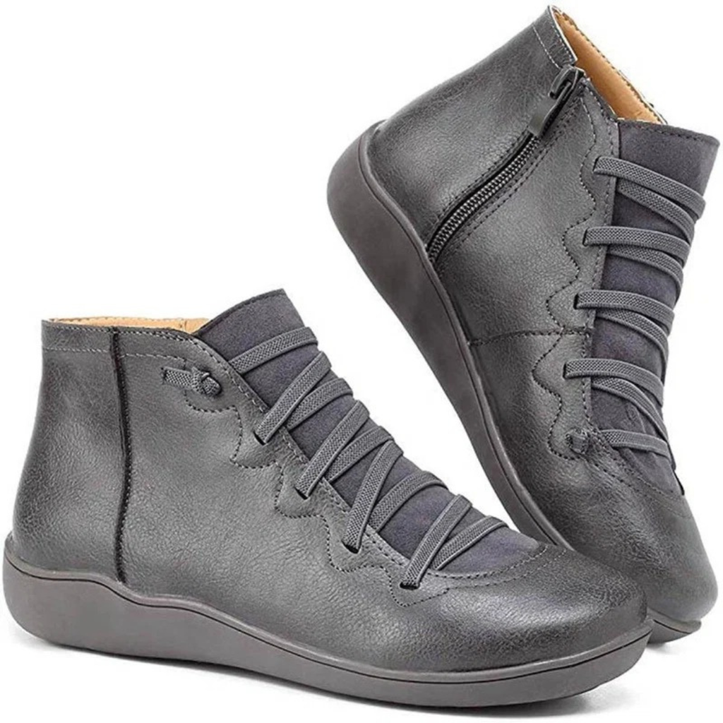 Marissa | Damen Orthopädische Stiefeletten mit Reißverschluss und Freizeit Design