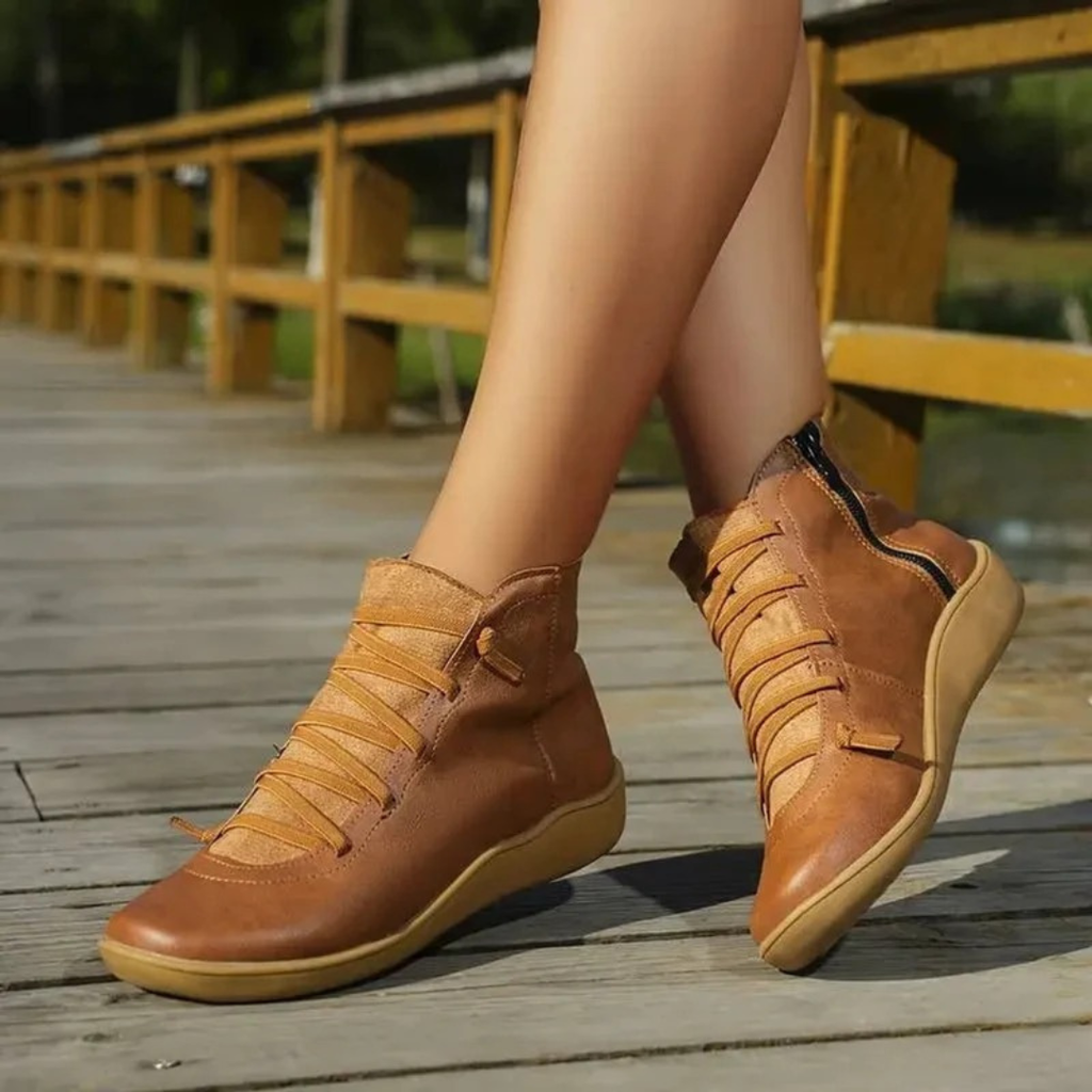 Marissa | Damen Orthopädische Stiefeletten mit Reißverschluss und Freizeit Design