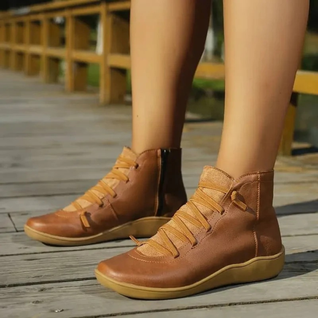 Marissa | Damen Orthopädische Stiefeletten mit Reißverschluss und Freizeit Design