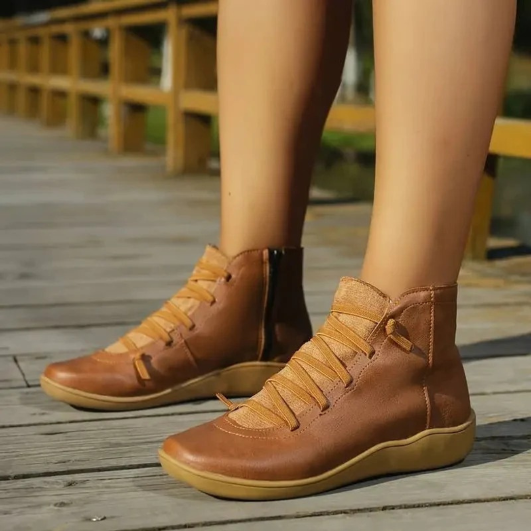 Marissa | Damen Orthopädische Stiefeletten mit Reißverschluss und Freizeit Design