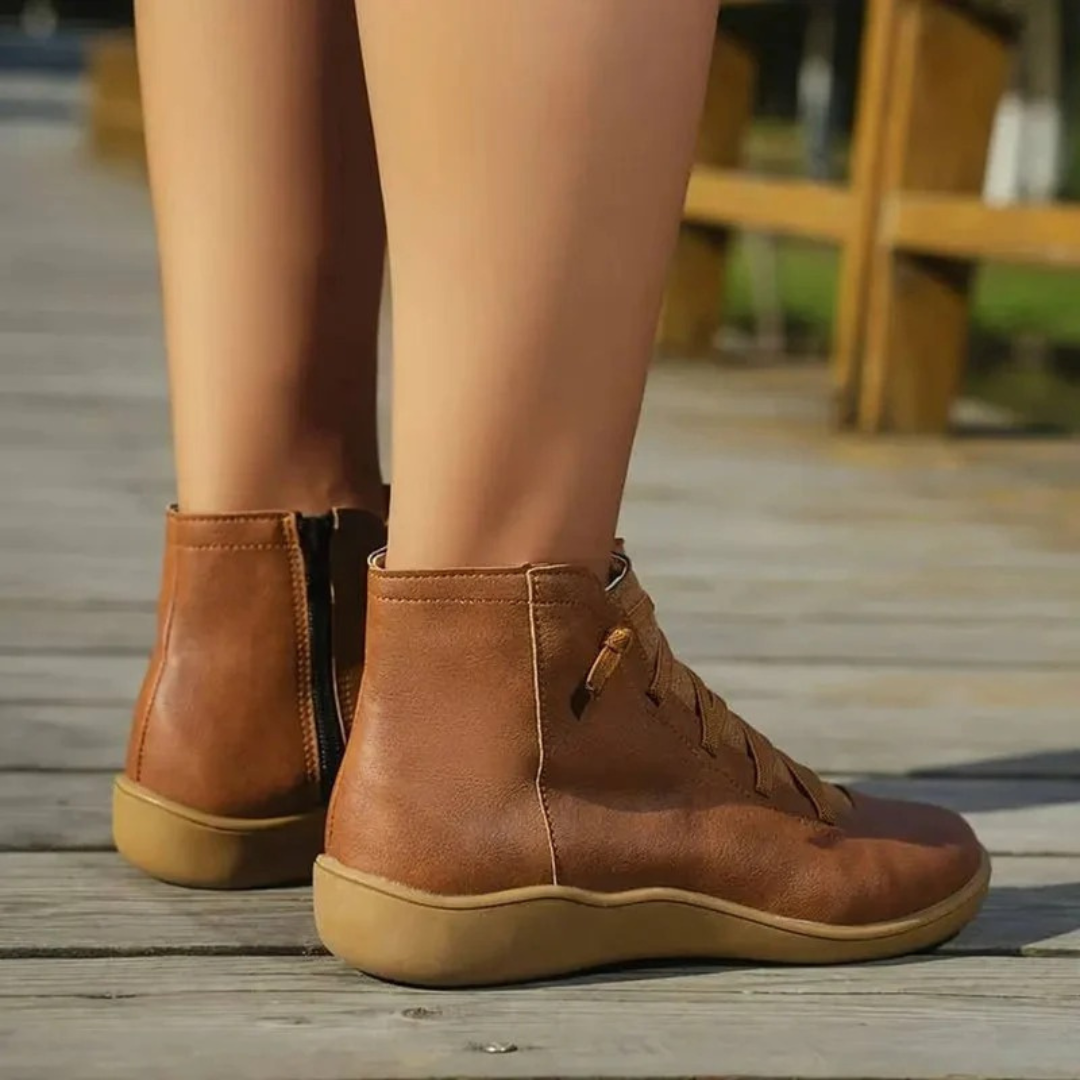 Marissa | Damen Orthopädische Stiefeletten mit Reißverschluss und Freizeit Design