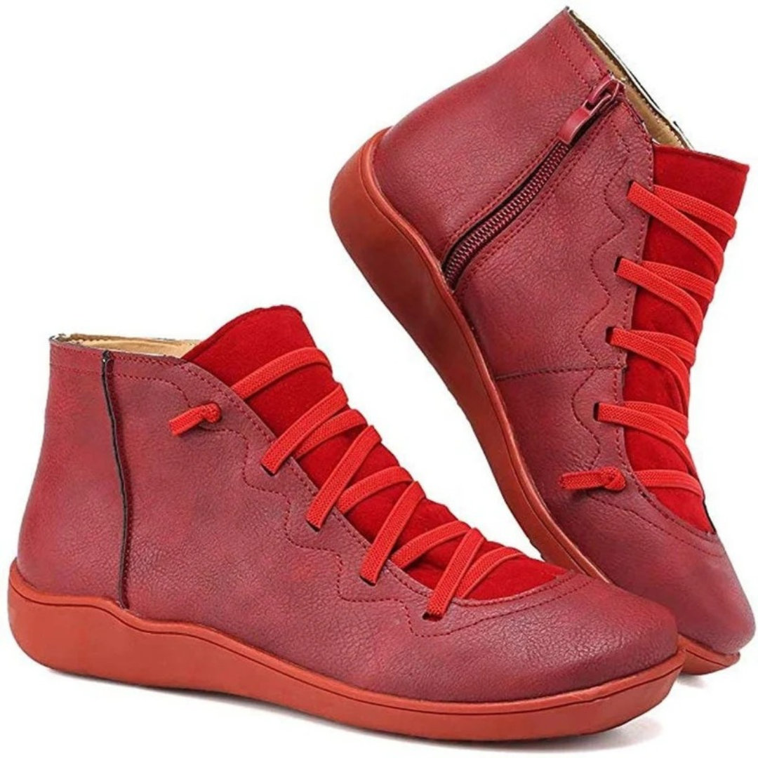 Marissa | Damen Orthopädische Stiefeletten mit Reißverschluss und Freizeit Design