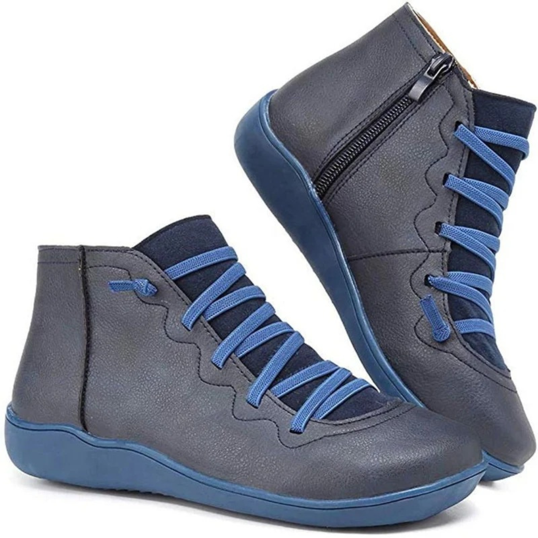 Marissa | Damen Orthopädische Stiefeletten mit Reißverschluss und Freizeit Design