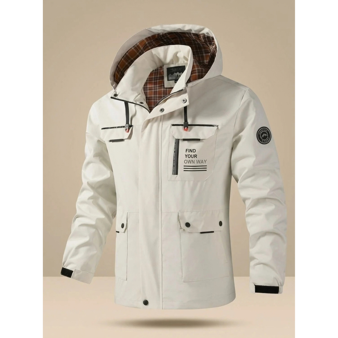 Markus | Herren Winterjacke mit Kapuze und Taschen