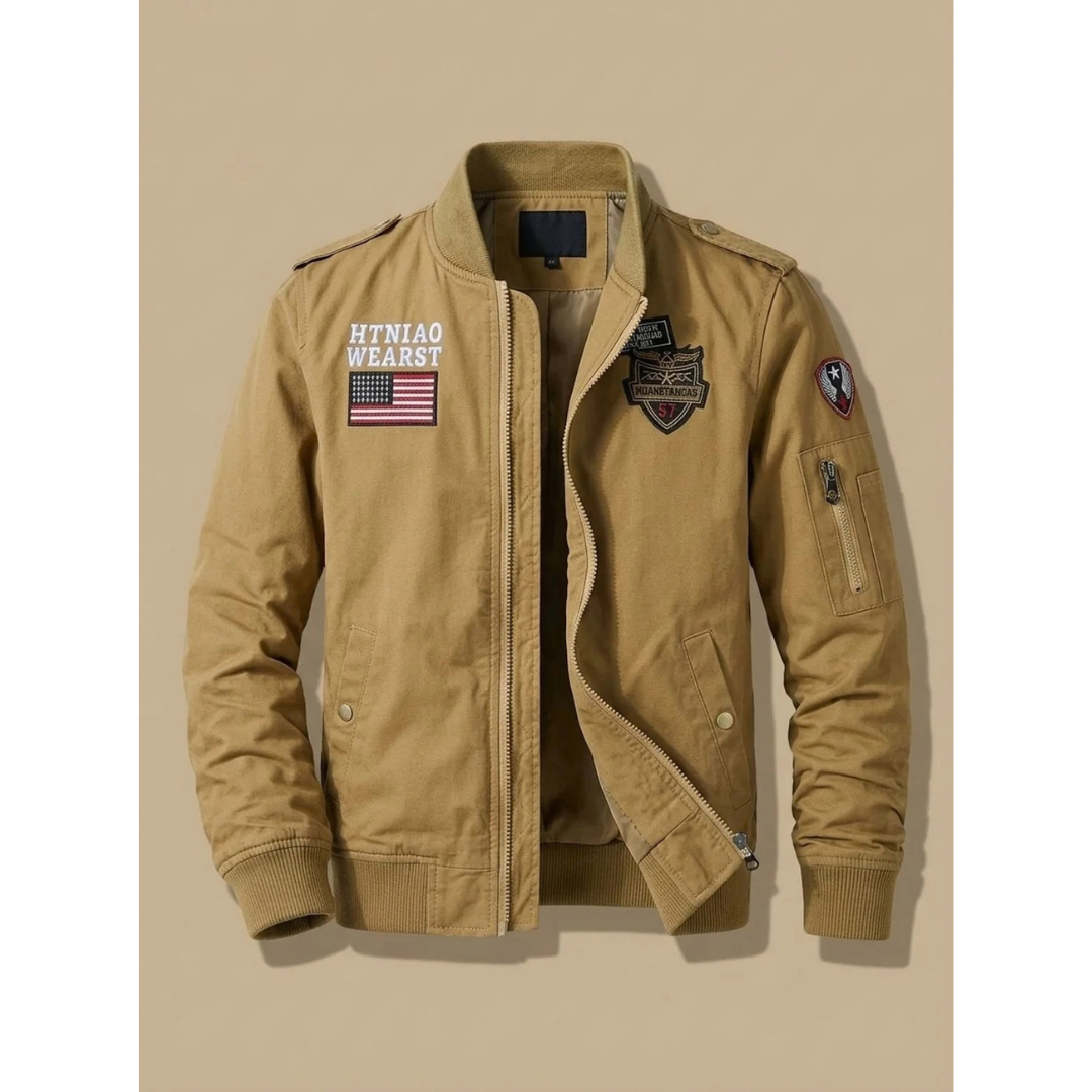 Maximilian | Herren Bomberjacke mit Kragen und Taschen