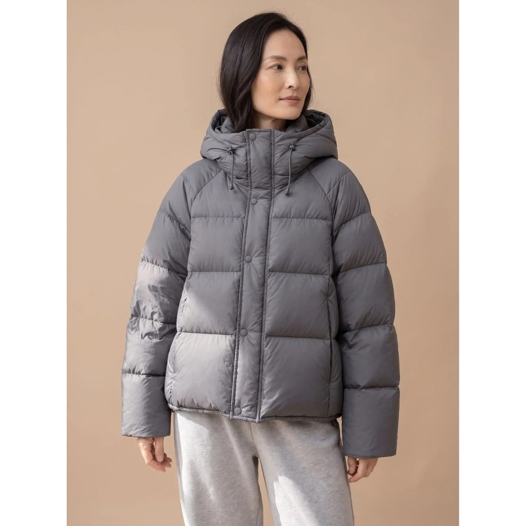 Melitta | Damen Puffer Winterjacke mit Kapuze und Oversize Design