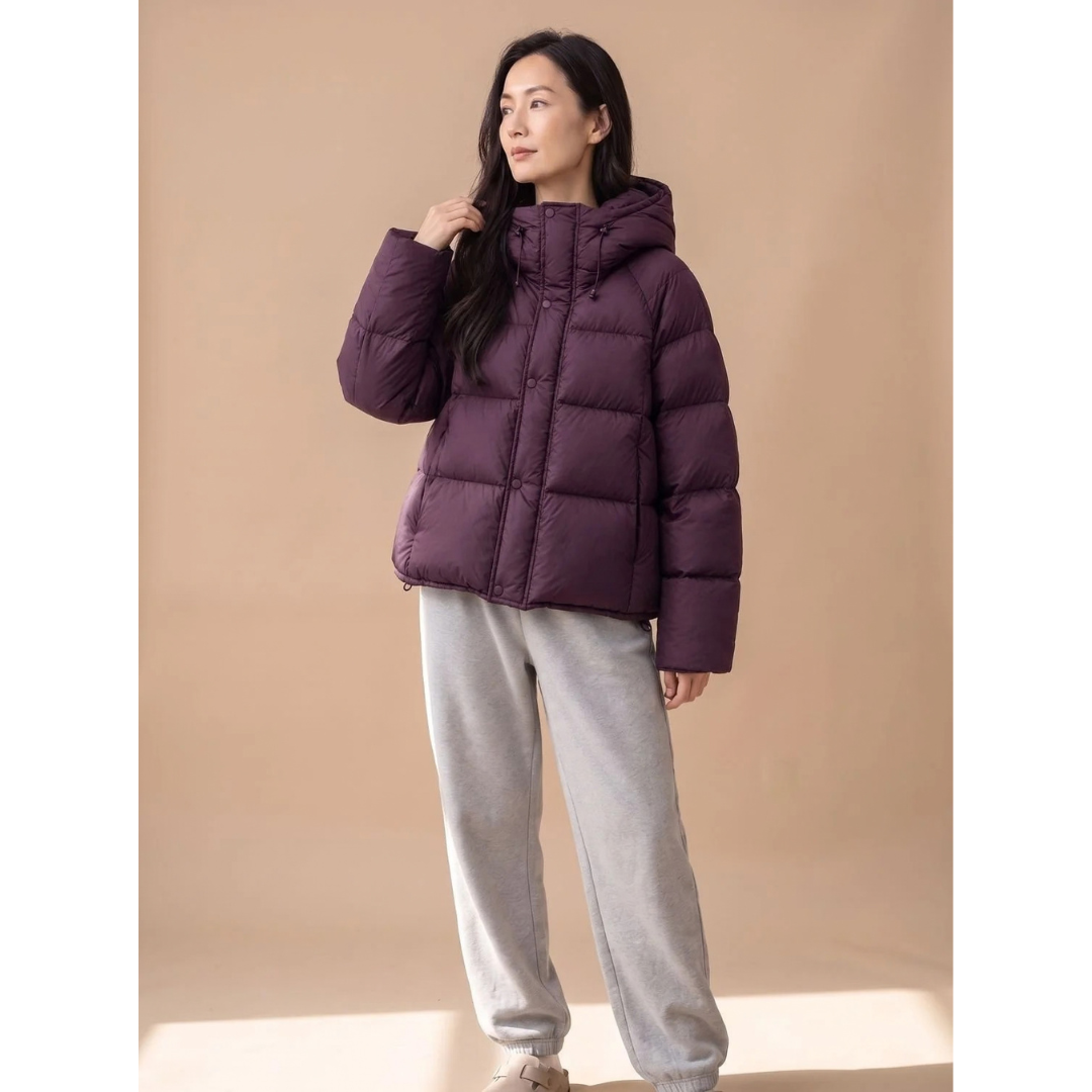 Melitta | Damen Puffer Winterjacke mit Kapuze und Oversize Design