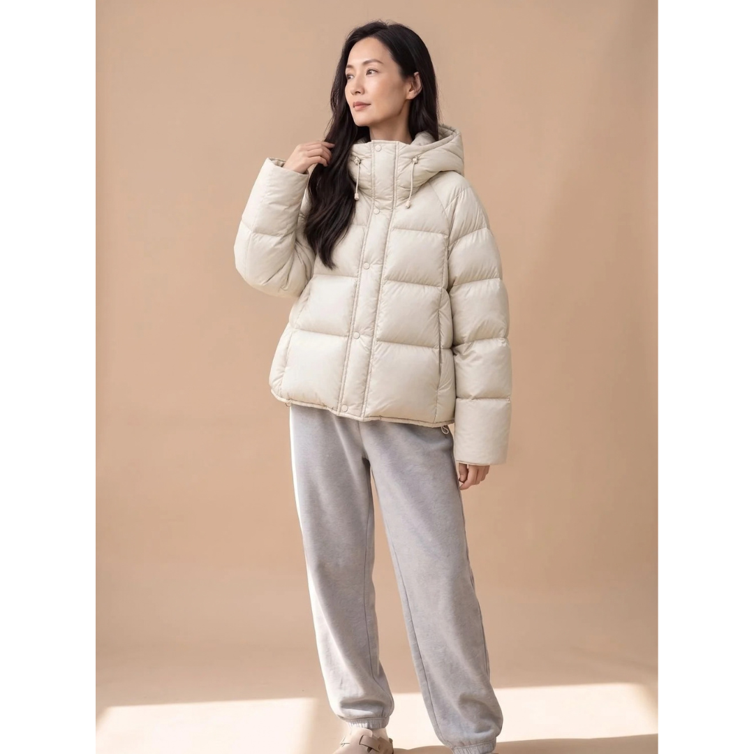 Melitta | Damen Puffer Winterjacke mit Kapuze und Oversize Design
