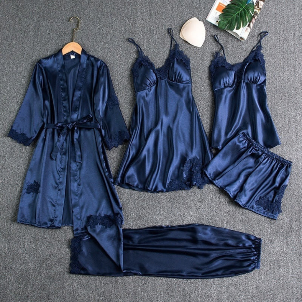 Pauline | Damen Pyjama Set mit Oberteil und Hose