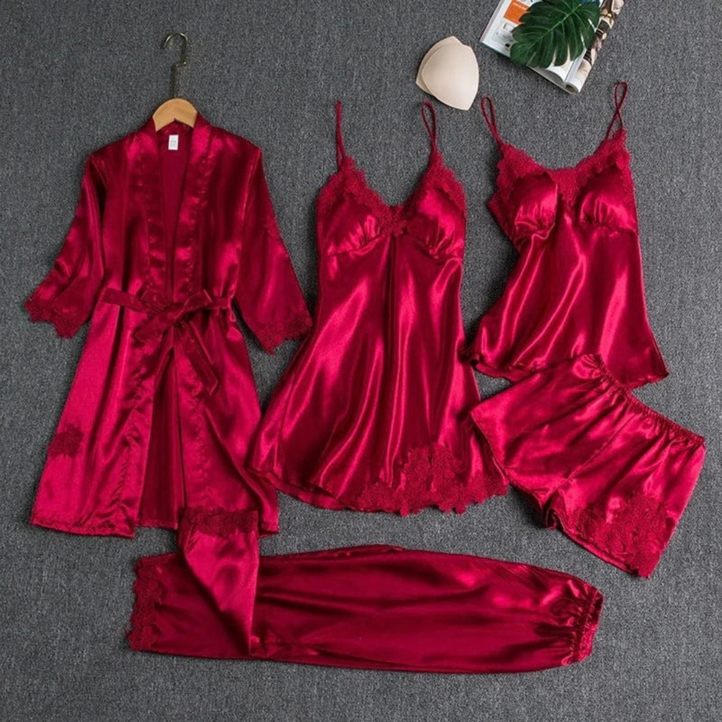 Pauline | Damen Pyjama Set mit Oberteil und Hose