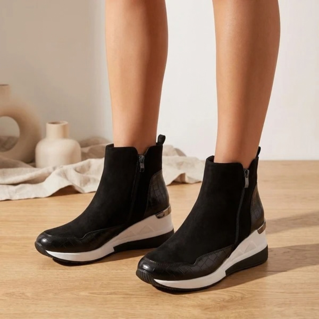 Rosalie | Damen Orthopädische Stiefeletten mit Keilabsatz