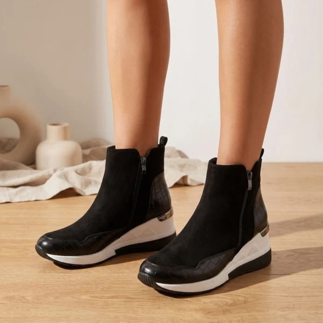 Rosalie | Damen Orthopädische Stiefeletten mit Keilabsatz