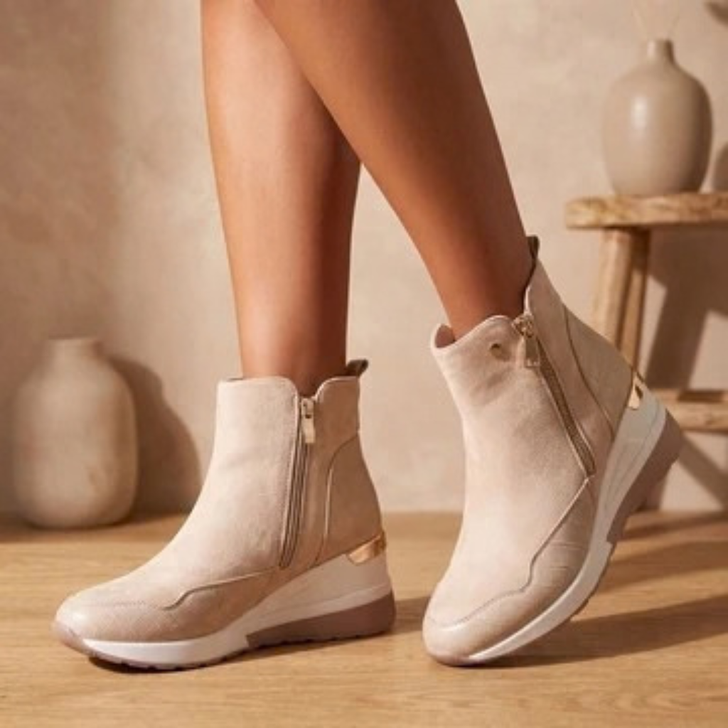 Rosalie | Damen Orthopädische Stiefeletten mit Keilabsatz