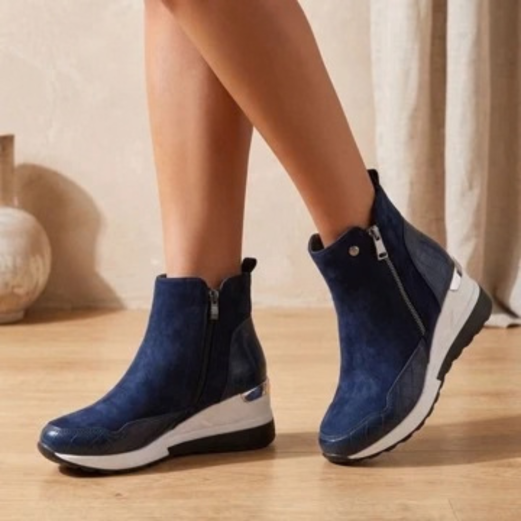 Rosalie | Damen Orthopädische Stiefeletten mit Keilabsatz