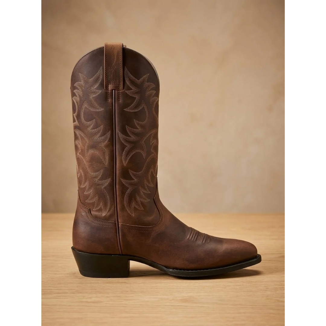 Rosalinde | Damen Western Stiefel mit Stickerei und Absatz