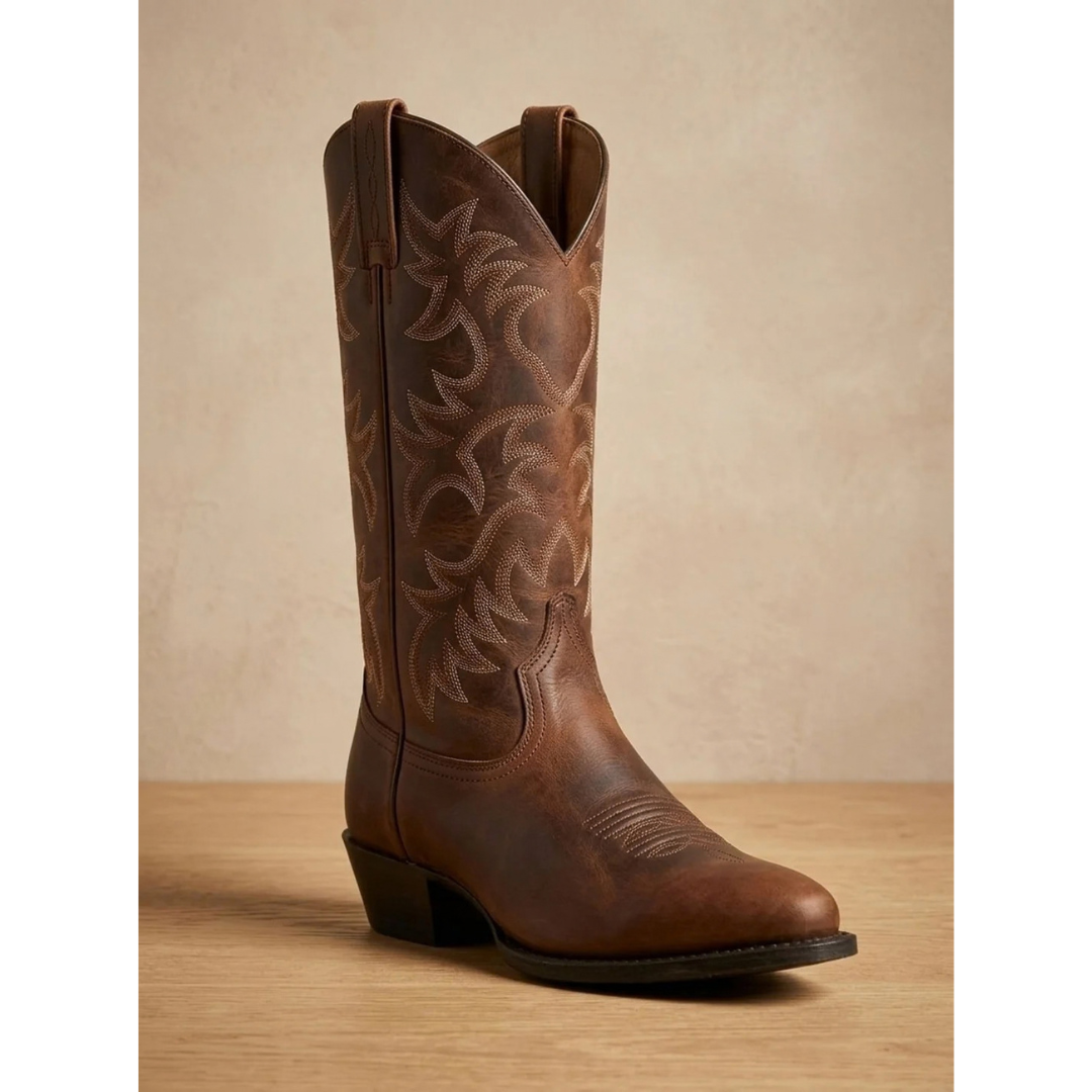 Rosalinde | Damen Western Stiefel mit Stickerei und Absatz