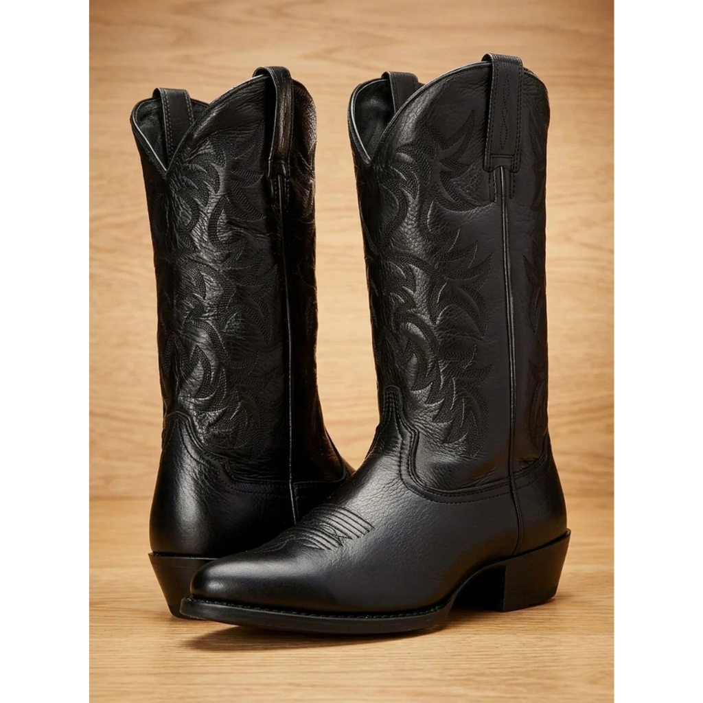 Rosalinde | Damen Western Stiefel mit Stickerei und Absatz