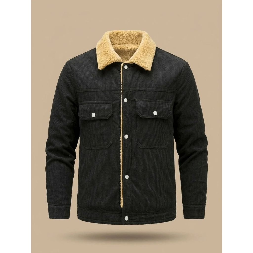 Sebastian | Herren Winterjacke mit Kragen und Taschen