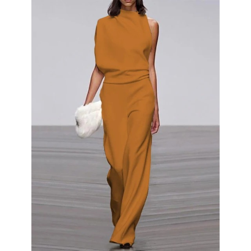Selina | Damen Jumpsuit mit weitem Bein für Alltag und Freizeit