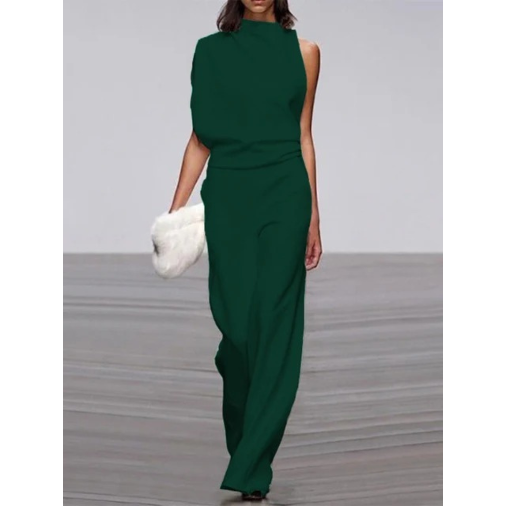Selina | Damen Jumpsuit mit weitem Bein für Alltag und Freizeit
