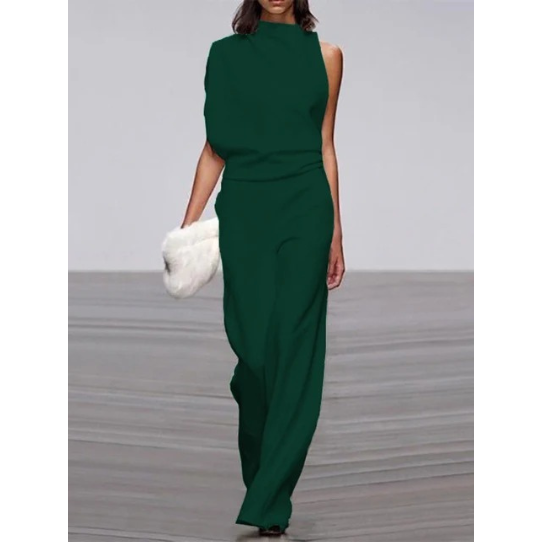 Selina | Damen Jumpsuit mit weitem Bein für Alltag und Freizeit