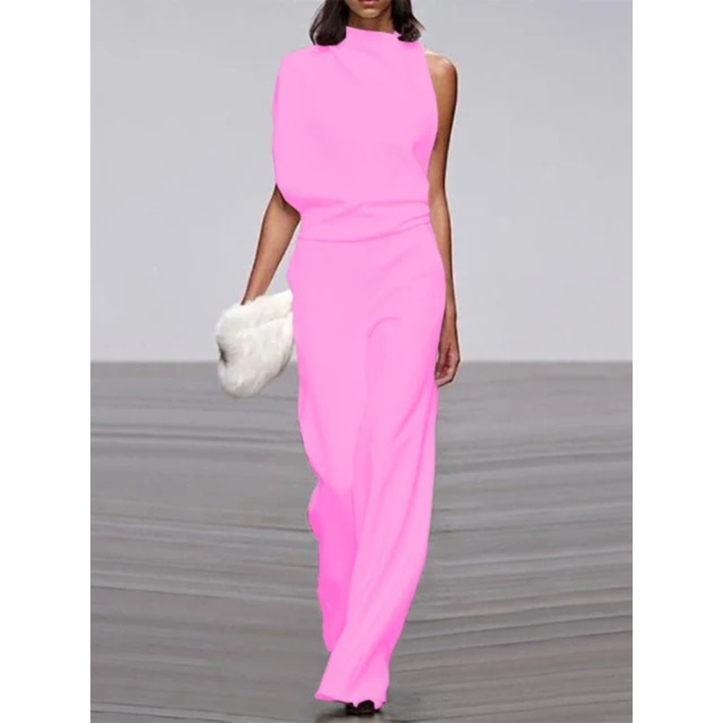 Selina | Damen Jumpsuit mit weitem Bein für Alltag und Freizeit