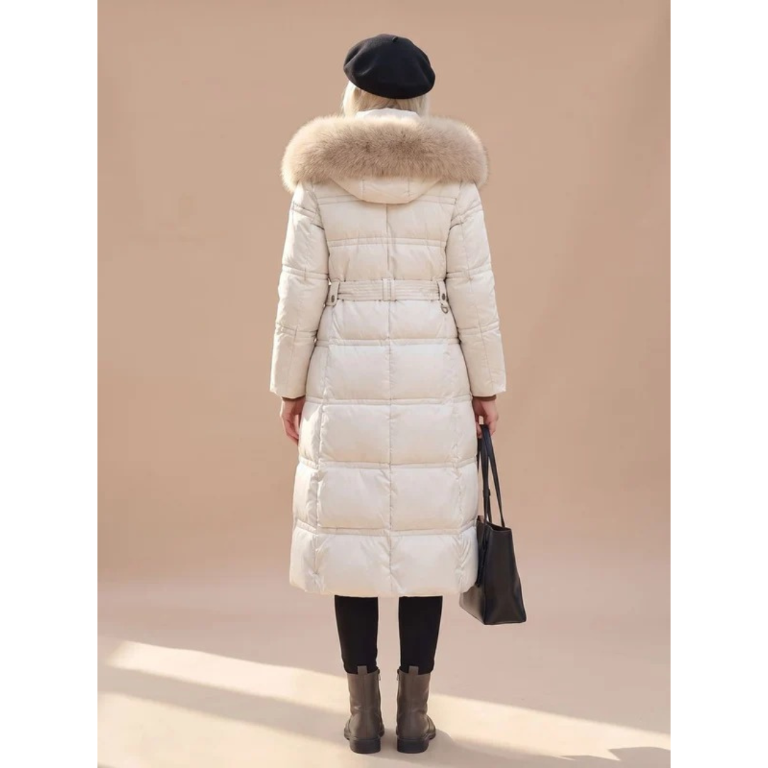 Serafina | Damen Puffer Winterjacke mit Kapuze und Wärme Begleiter