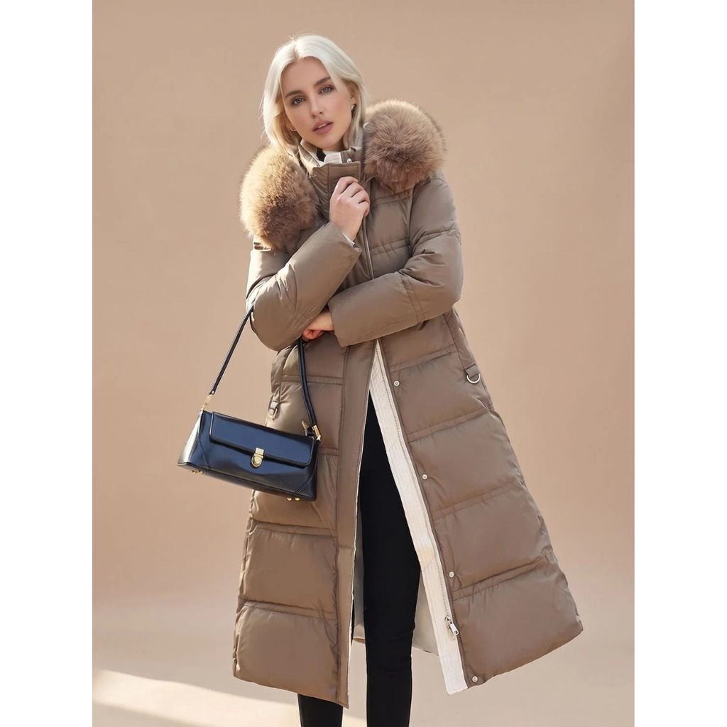 Serafina | Damen Puffer Winterjacke mit Kapuze und Wärme Begleiter