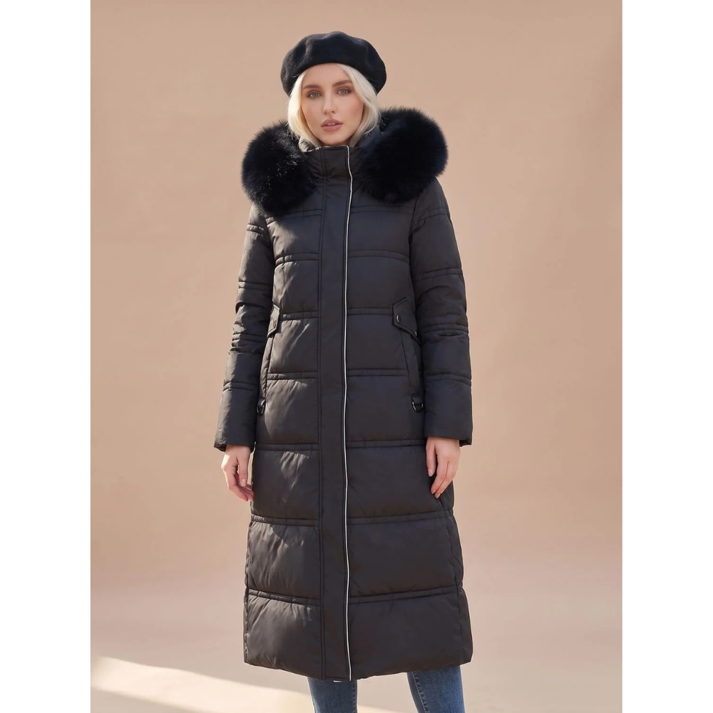 Serafina | Damen Puffer Winterjacke mit Kapuze und Wärme Begleiter
