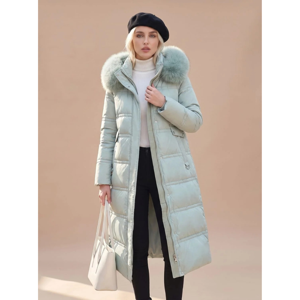 Serafina | Damen Puffer Winterjacke mit Kapuze und Wärme Begleiter