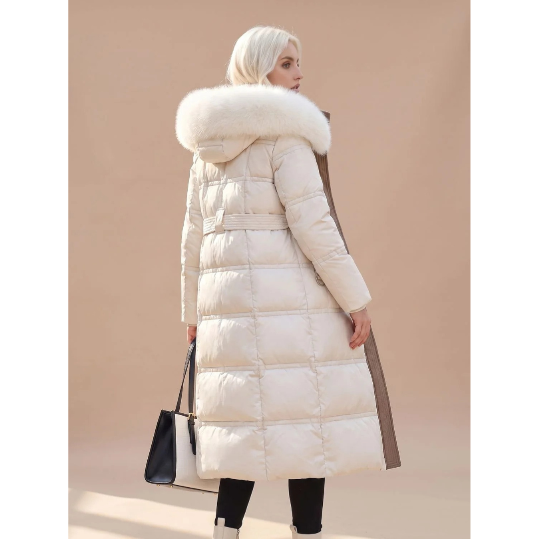 Serafina | Damen Puffer Winterjacke mit Kapuze und Wärme Begleiter