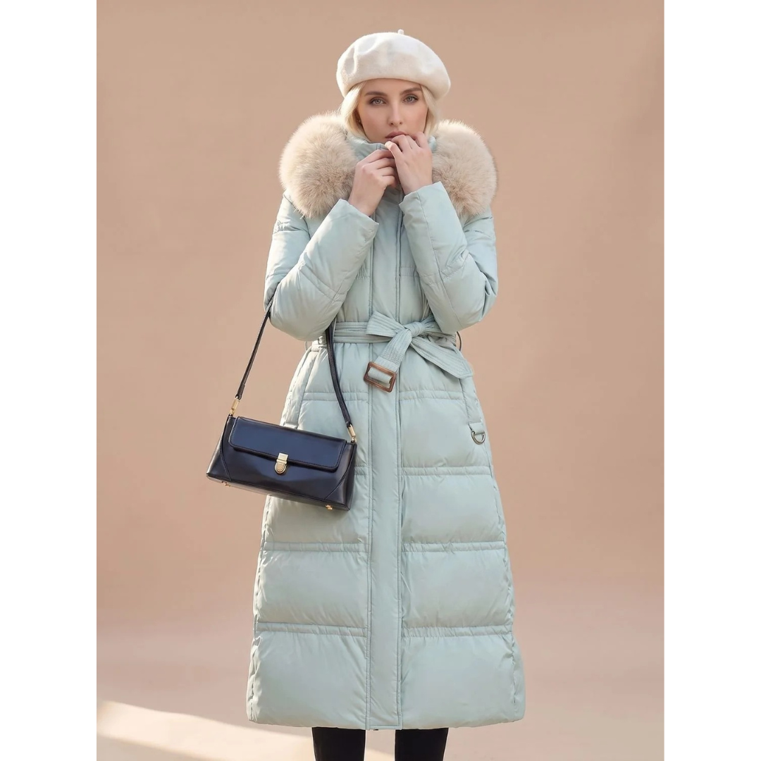 Serafina | Damen Puffer Winterjacke mit Kapuze und Wärme Begleiter
