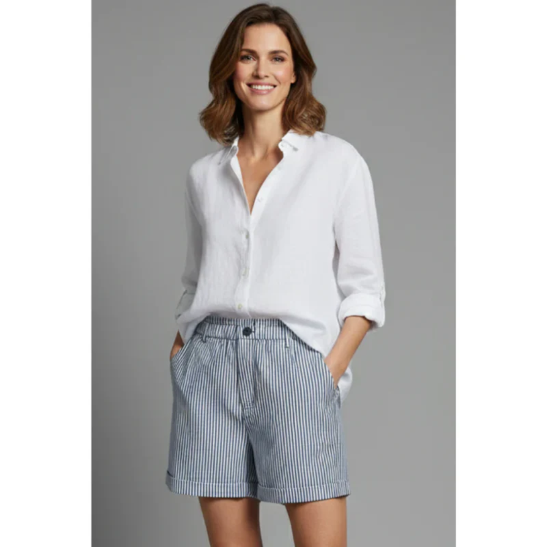 Svea | Damen Shorts Mit Hoher Taille Für Sommer